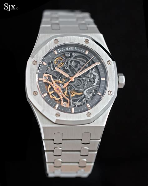 audemars piguet royal oak gold skeleton|audemars piguet royal oak double balance wheel openworked.